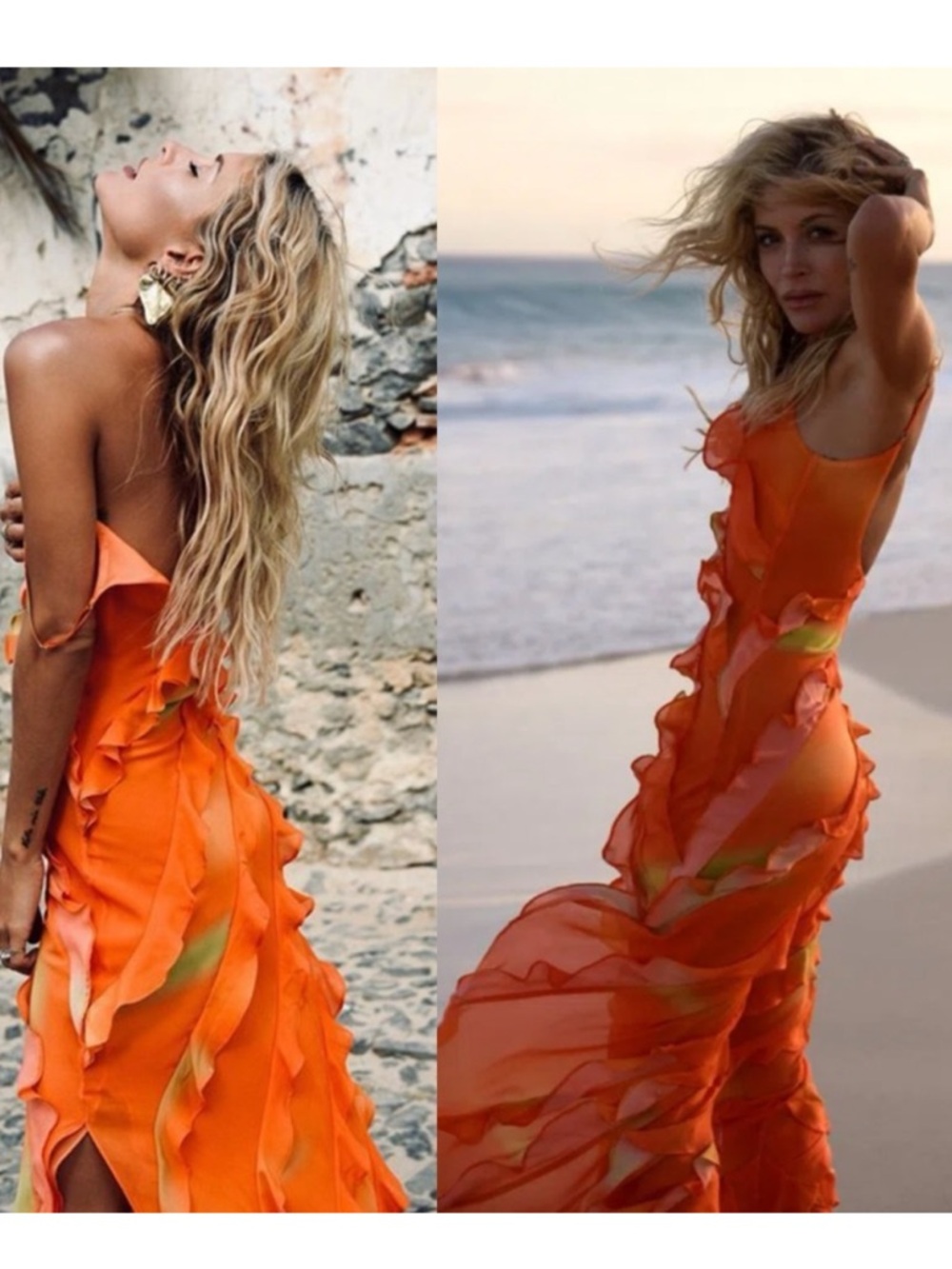 Rat & Boa | Rio Ruffle Maxi Dress size XS - Picture 4 of 9